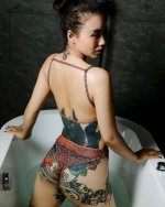 Hình xăm Linh Miu - Hình ảnh Sexy của Hotgirl Linh Miu
